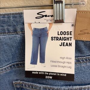 NWT Size 20W Seven7 Loose Straight Jean
